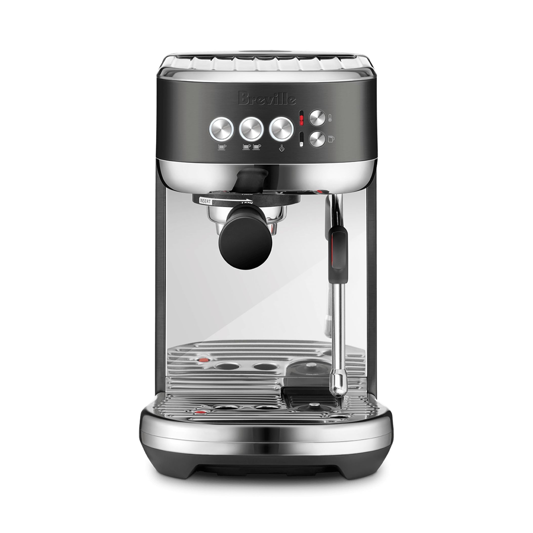 Breville Bambino Plus Espresso Machine BES500BSS, Brushed Stainless Steel, 64 oz Water Tank